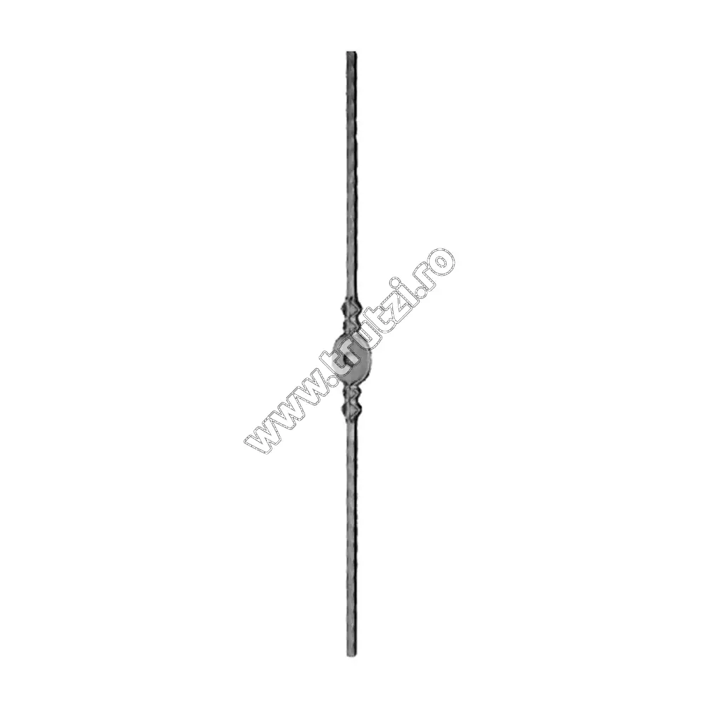 Imagine montant drept sect. 12x12mm amprentat, h 900mm, l 60mm