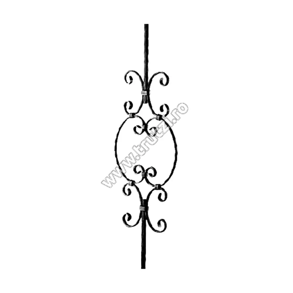Imagine panou balustrada sect. 12x12mm amprentat, h 900mm, l 255mm