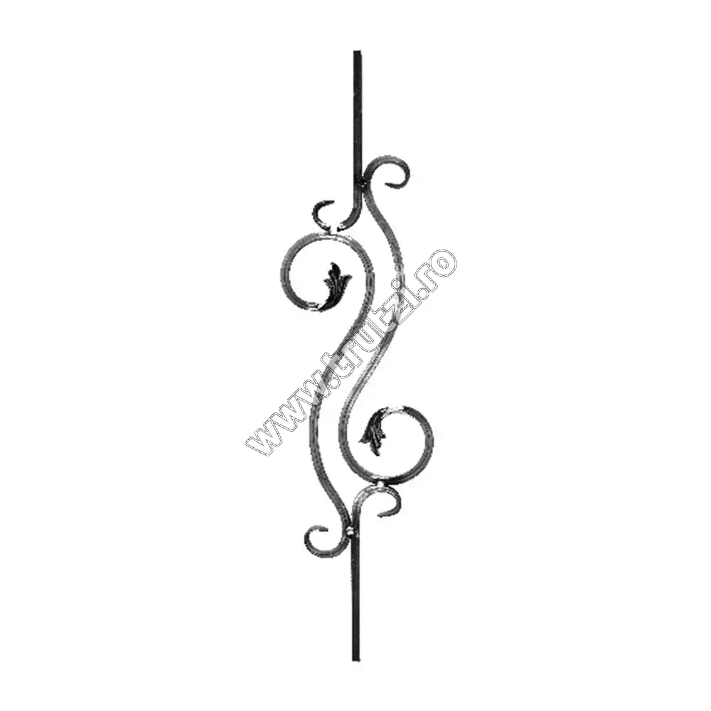 Imagine panou balustrada sect. 12x12mm canelat, h 900mm, l 190mm