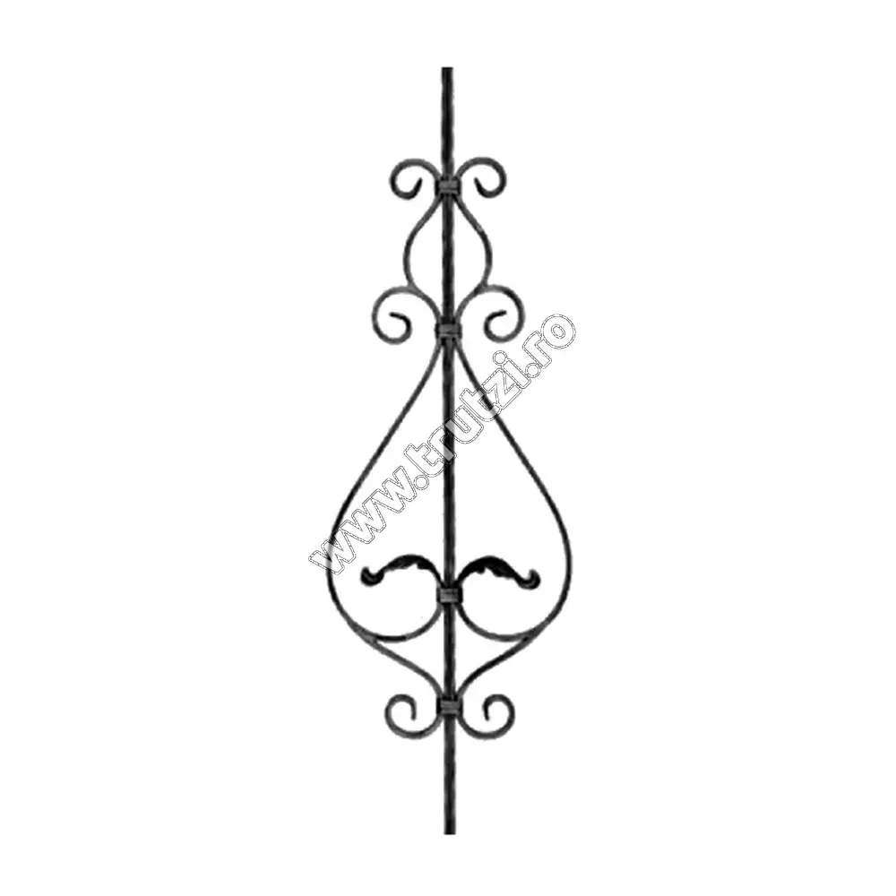 Imagine panou balustrada sect. 12x12mm canelat, h 900mm, l 280mm