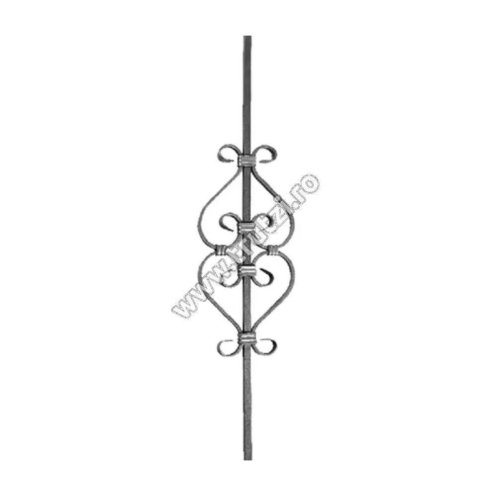 Imagine panou balustrada sect. 12x12mm lis, h 900mm, l 215mm