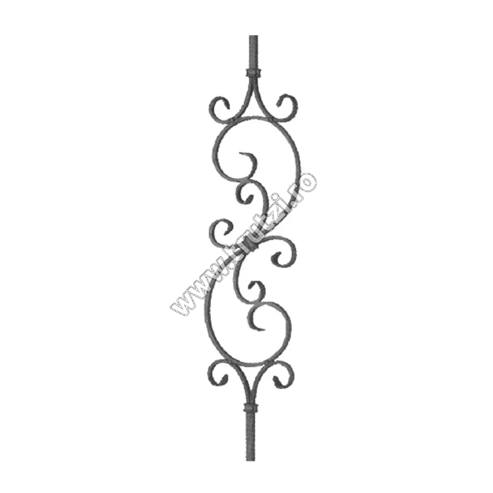 Imagine panou balustrada sect. 12x12mm lis, h 900mm, l 220mm