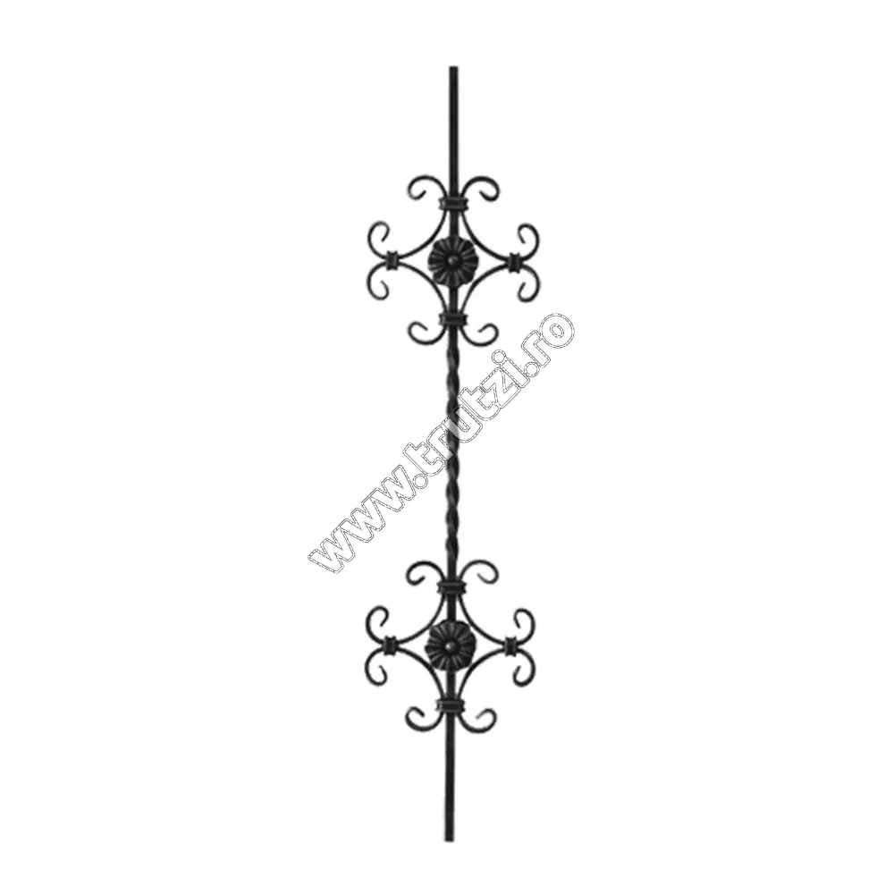 Imagine panou balustrada sect. 12x12mm rasucit, h 900mm, l 210mm