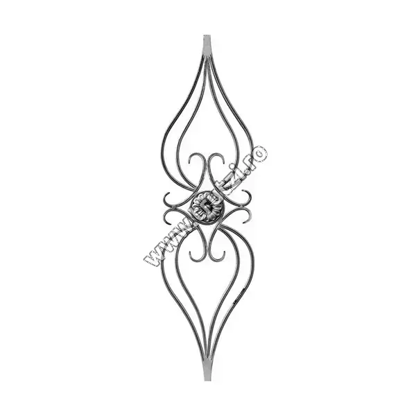 Imagine panou balustrada sect. 16x6mm, h 800mm, l 220mm