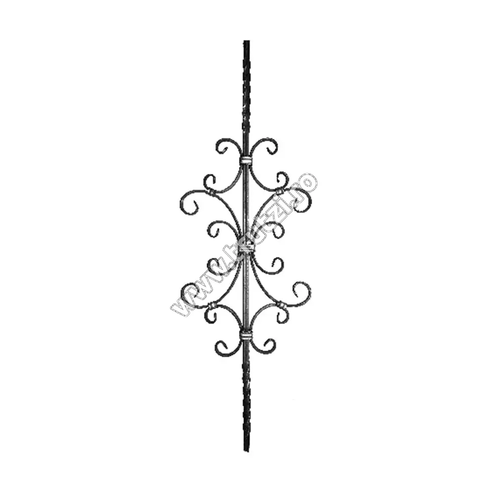 Imagine panou balustrada sect.12x12mm rasucit, canelat, h 900mm, l 280mm