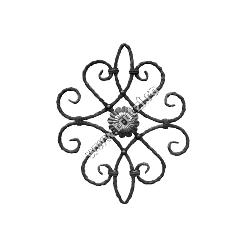 Imagine panou forjat sect. fi 12 amprentat, h 530mm, l 420mm