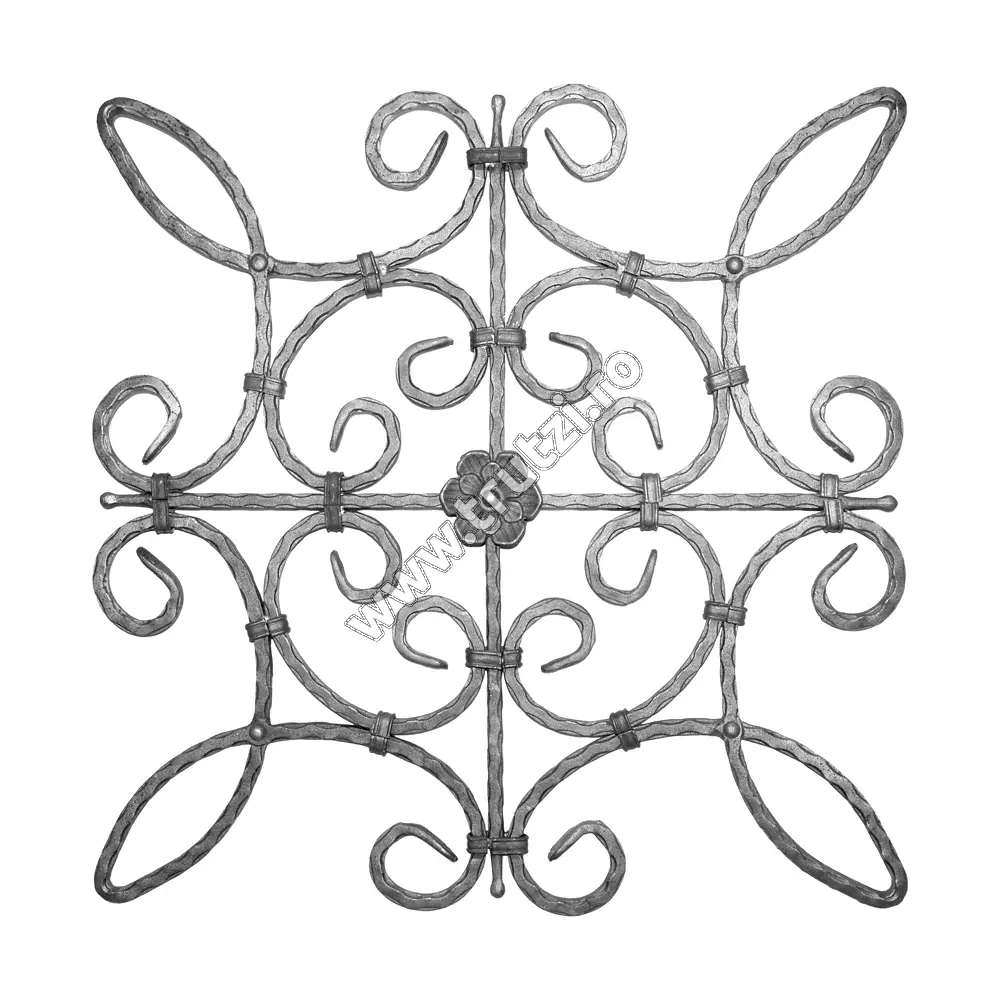 Imagine panou forjat sect. 12x12mm amprentat, h 660mm, l 660mm