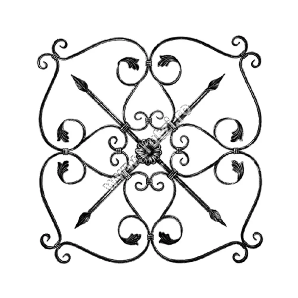 Imagine panou forjat sect. 12x12mm, h 800mm, l 800mm