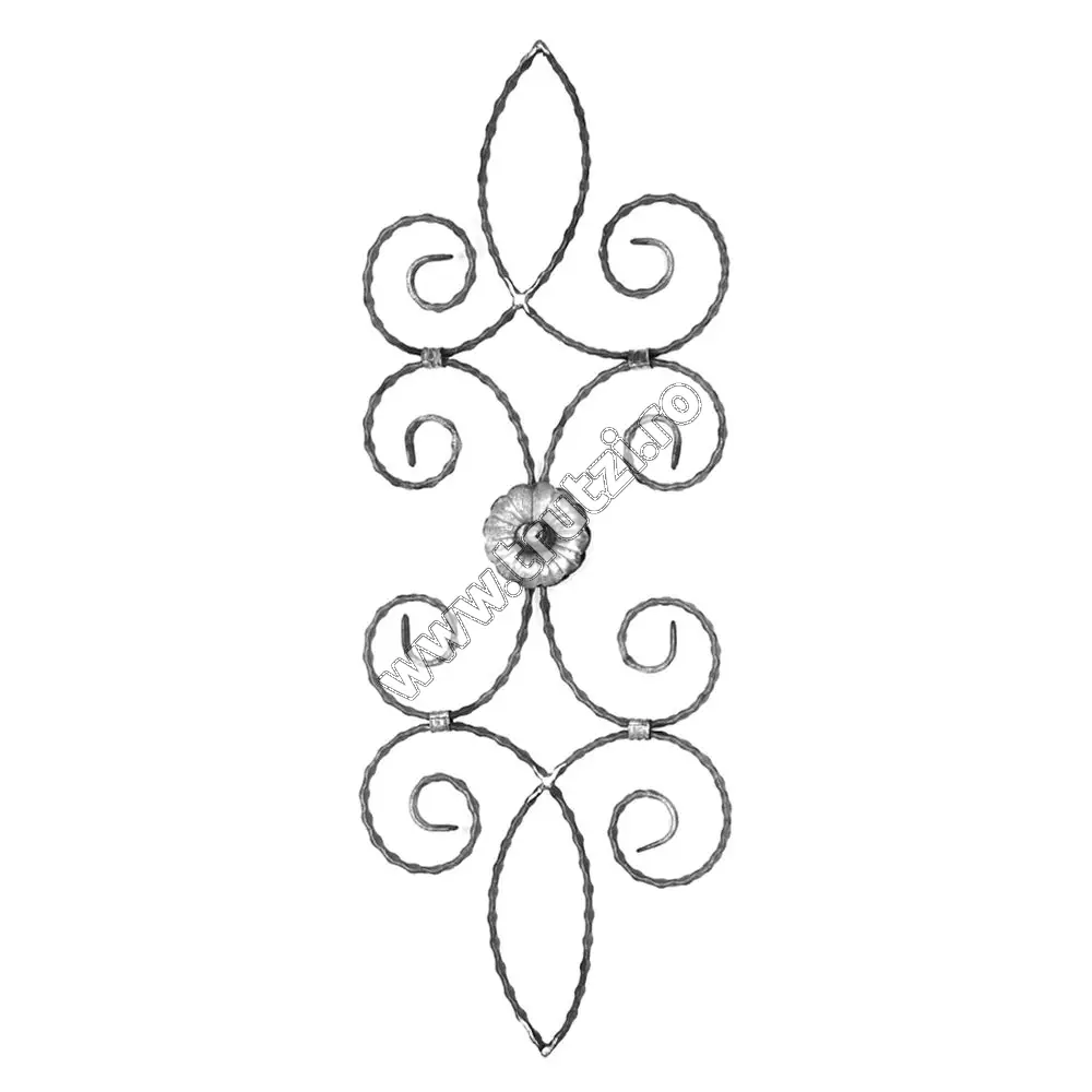 Imagine panou forjat sect. 12x5mm amprentat, h 800mm, l 290mm