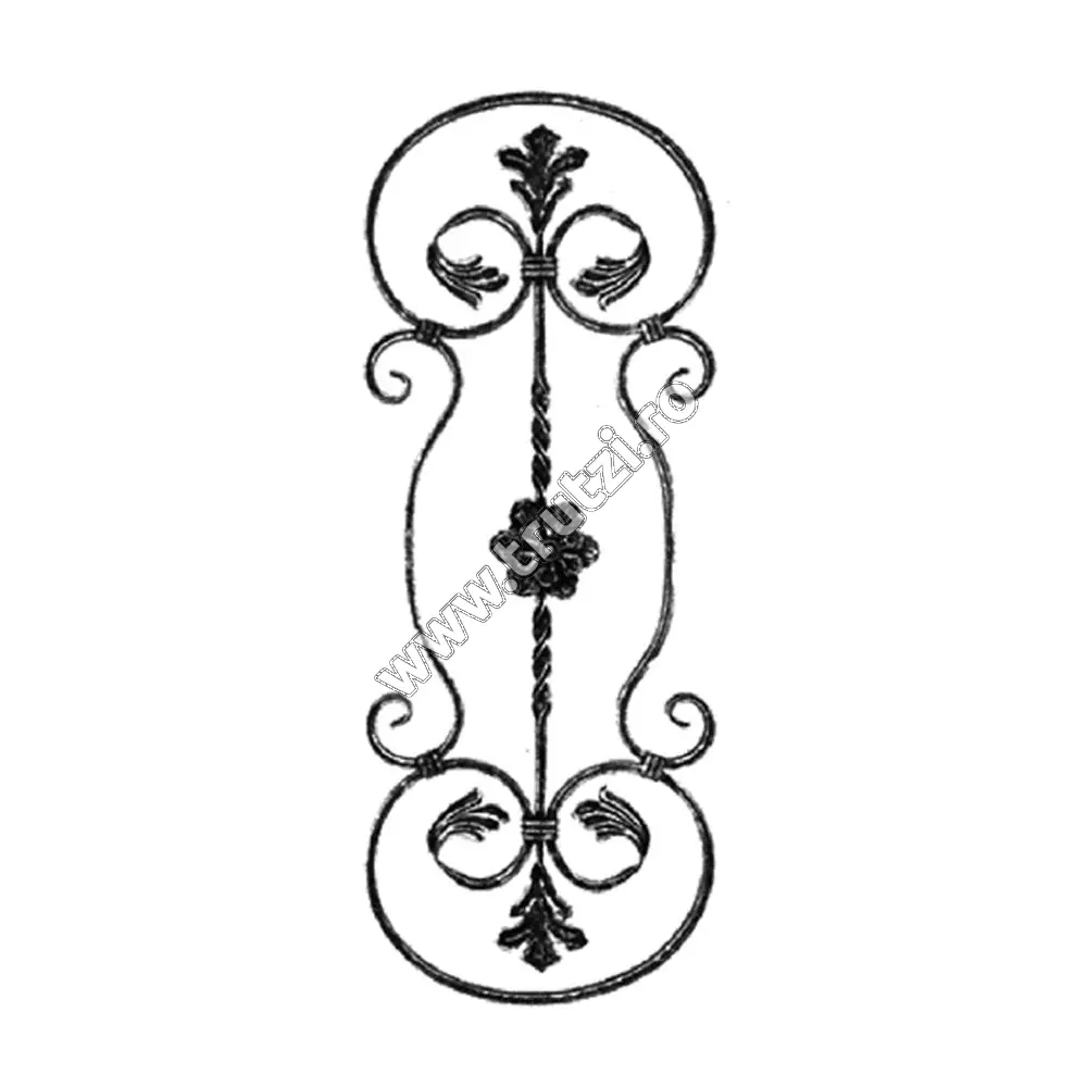 Imagine panou forjat sect. 12x6mm, h 800mm, l 300mm