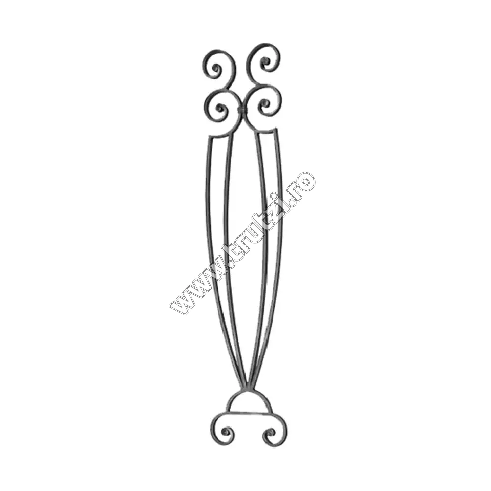 Imagine panou forjat sect. 14x8mm, h 1000mm, l 200mm