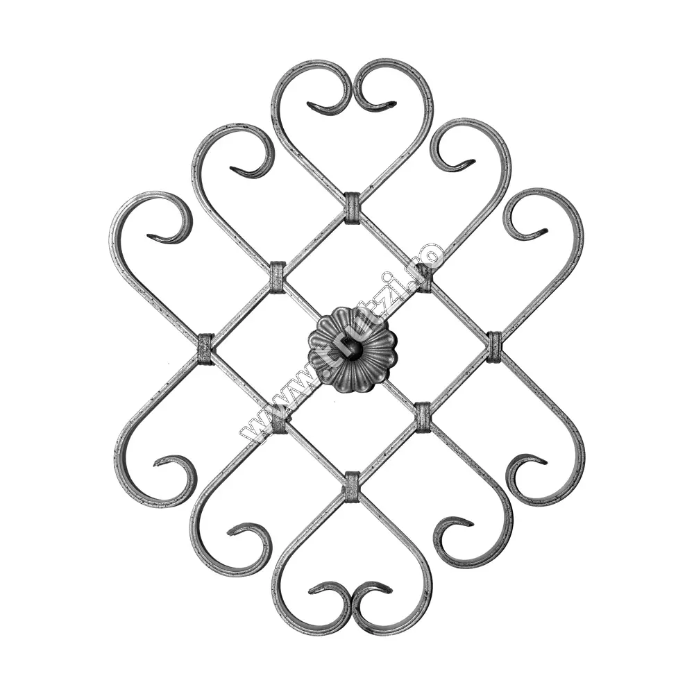 Imagine panou forjat sect. 16x6mm canelat, h 540mm, l 450mm