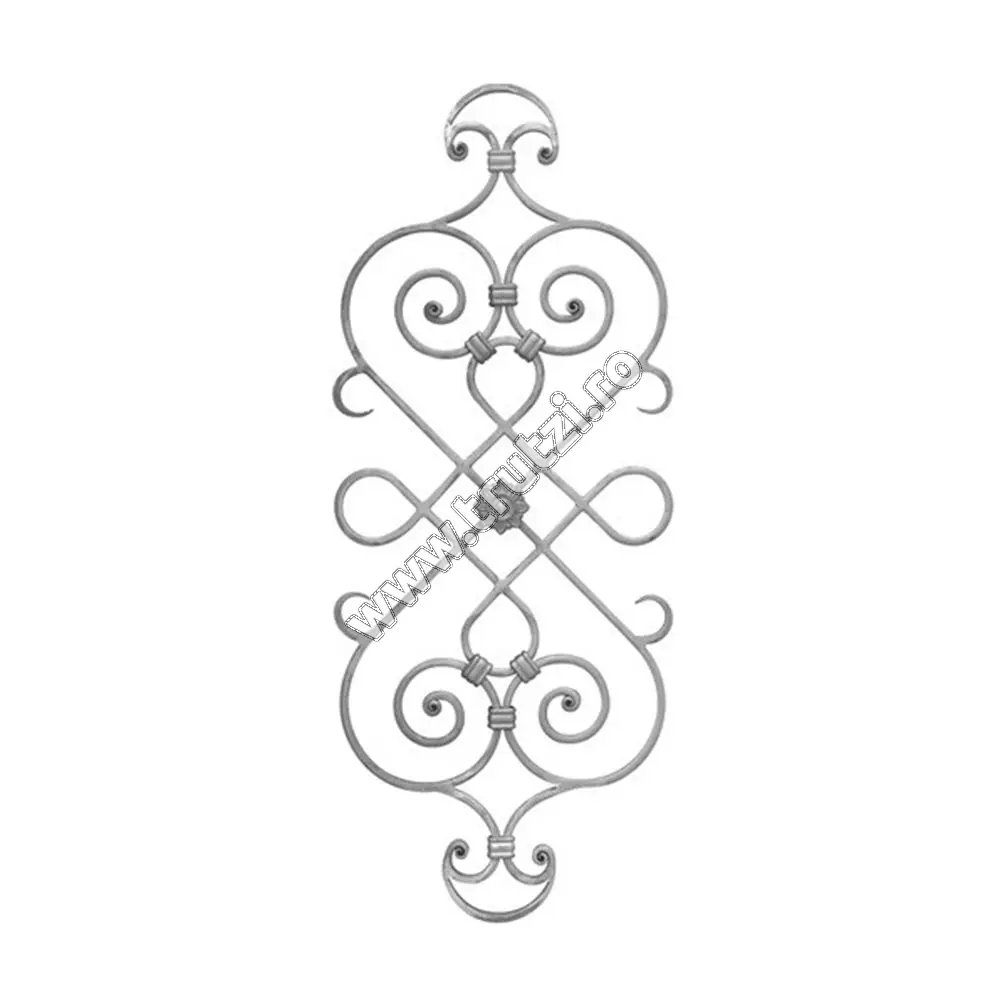 Imagine panou forjat sect .16x8 mm canelat, h : 800mm ,l :330mm