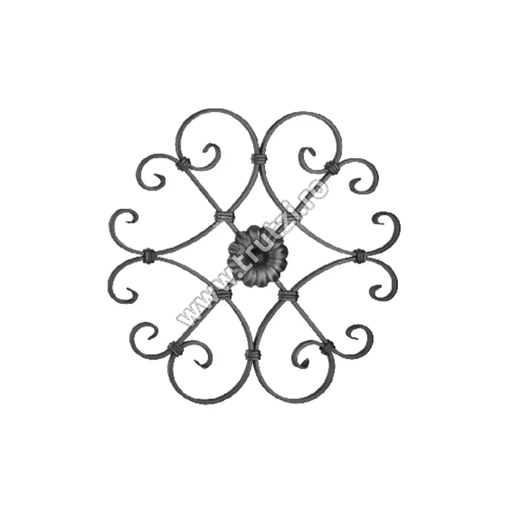Imagine panou forjat sect. 16x8mm, h 480mm, l 410mm