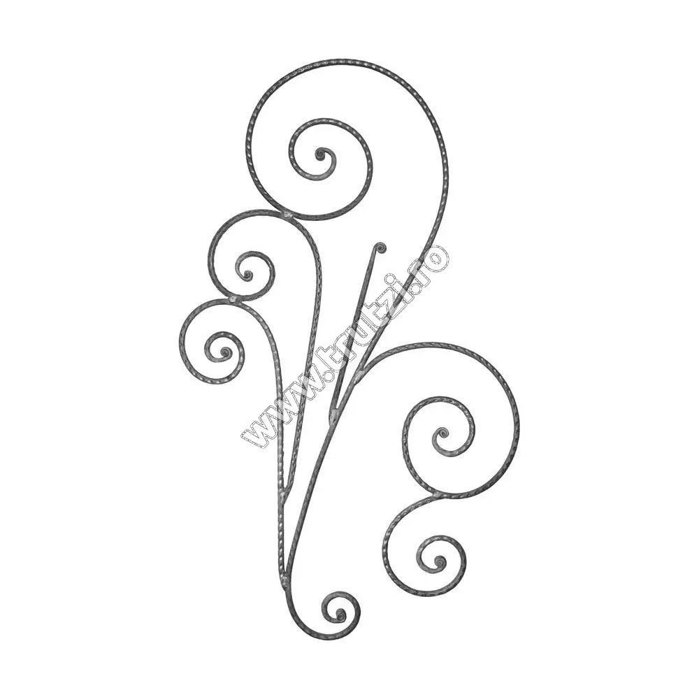 Imagine panou forjat sect. fi 12mm amprentat, h 1100mm, l 650mm