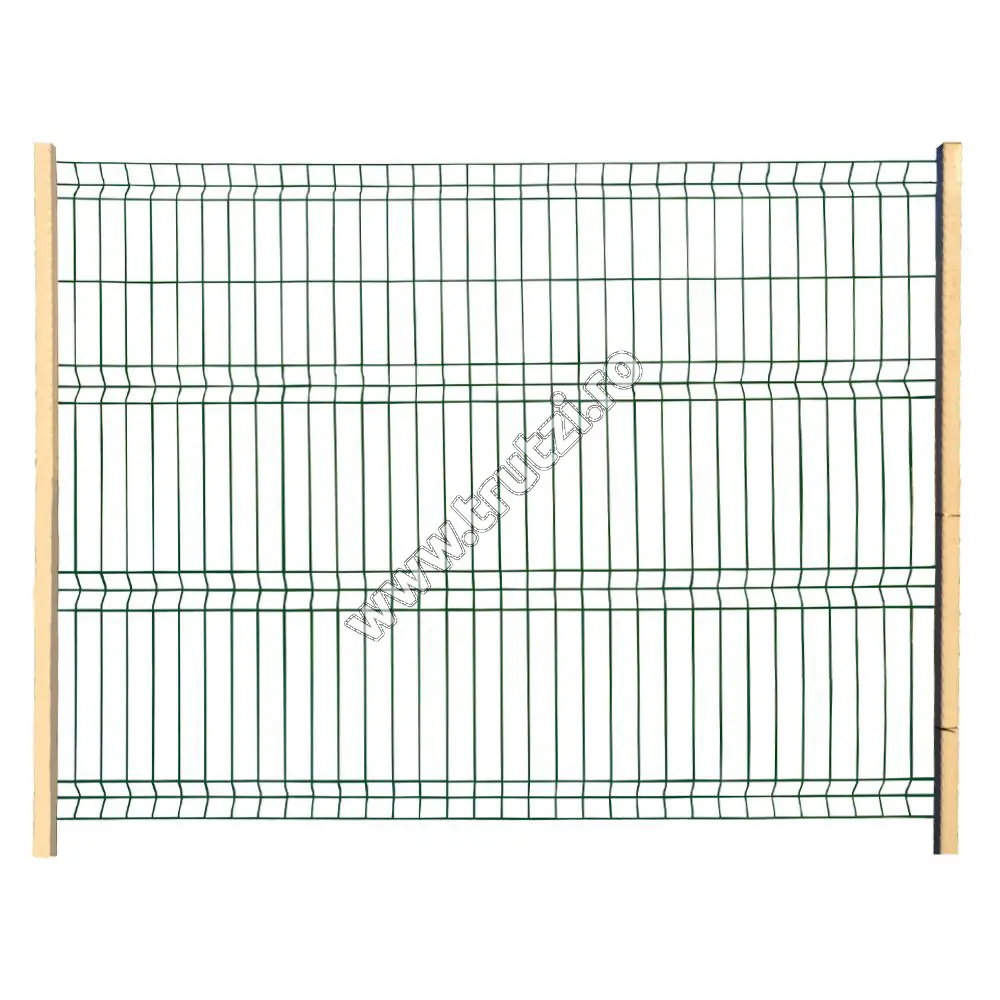 Imagine panou plastifiat verde 1500x2500, gr. 4.4mm, gauri 40x60x200mm