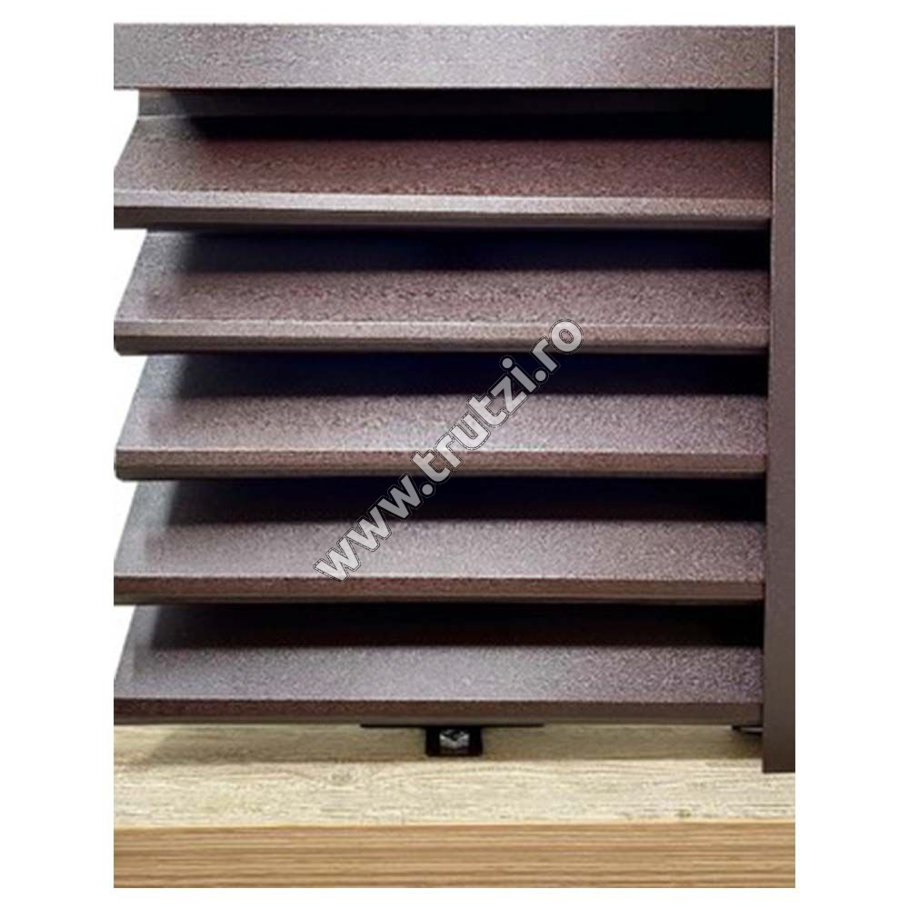 Imagine profil intaritor mat bgm dublu, maro ral 8019