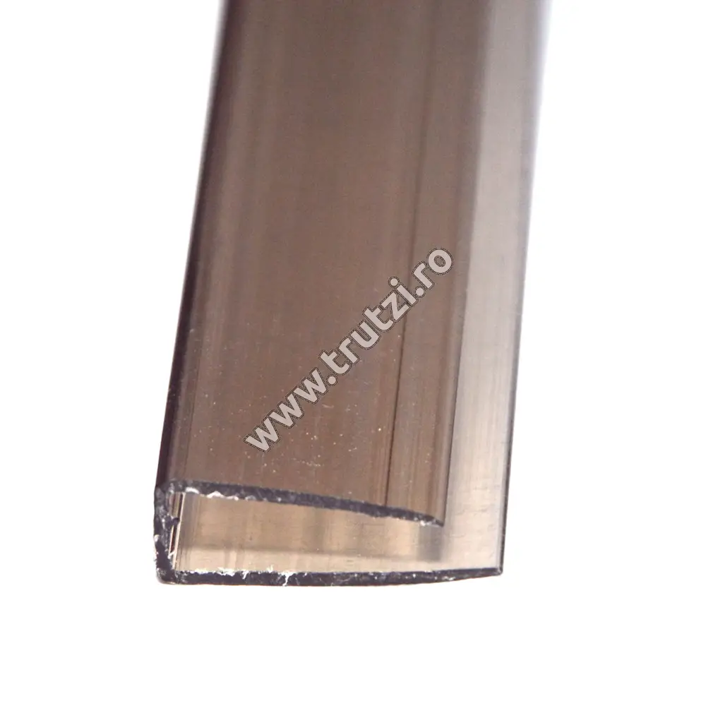 Imagine profil policarbonat bronze "u" 10mm, lungime 2100mm