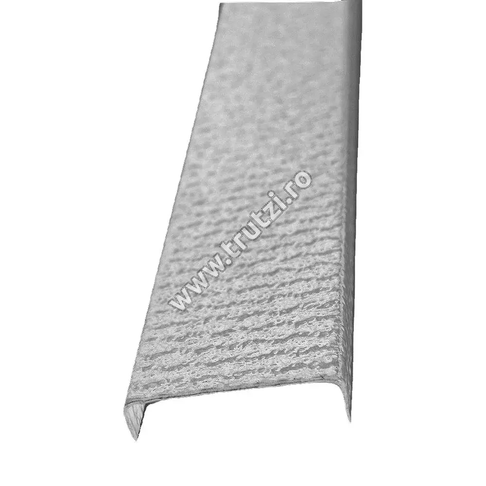 Imagine profil u pentru gard tip jaluzea 0.55x2000mm alb ral 9010