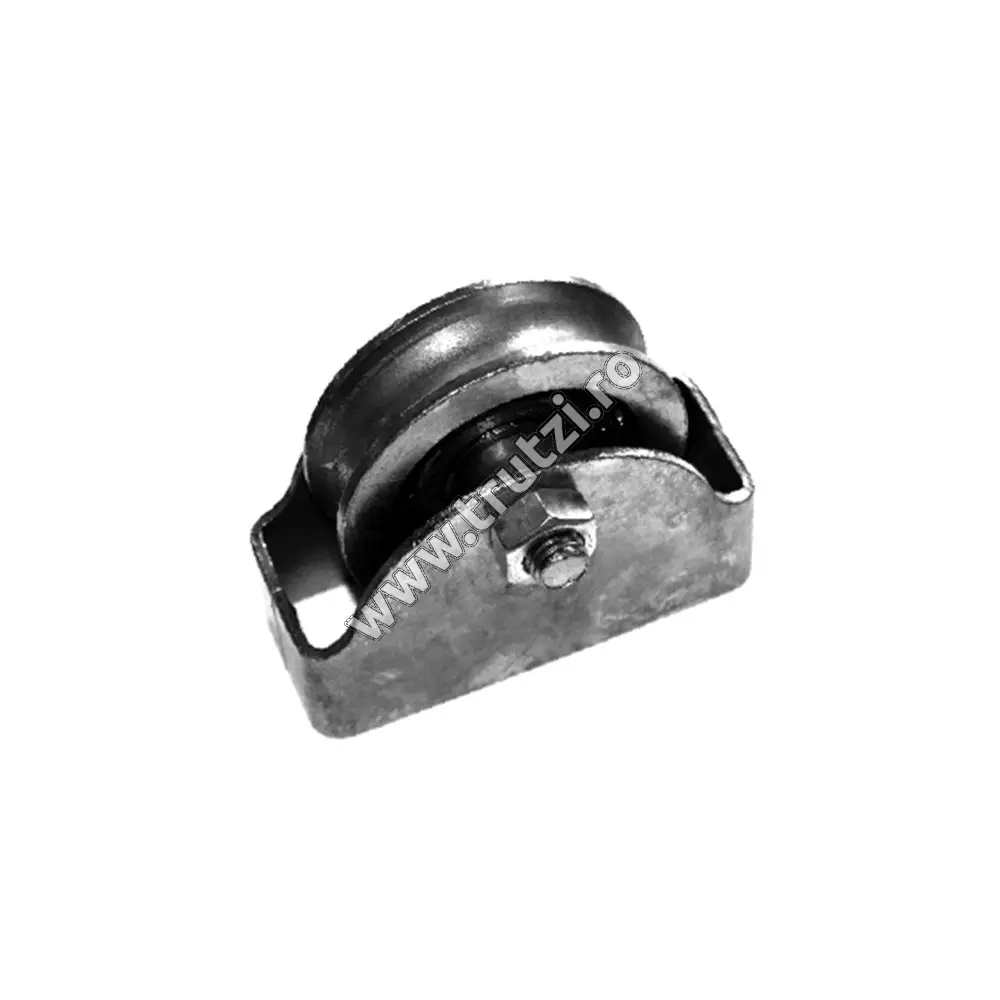 Imagine rola pt. poarta culisanta profil rotund, fi 70mm, l 22mm