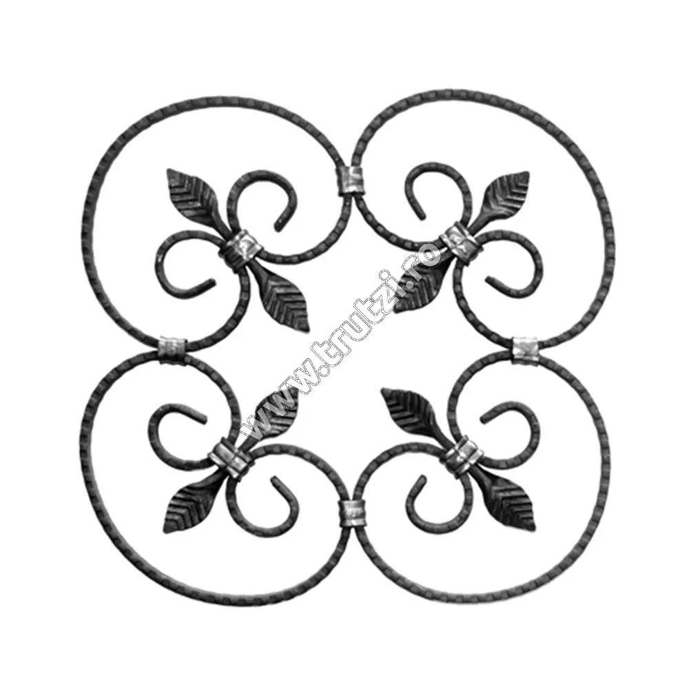 Imagine rozeta sect. 12x5 mm amprentat cant, h 380mm, l 380mm