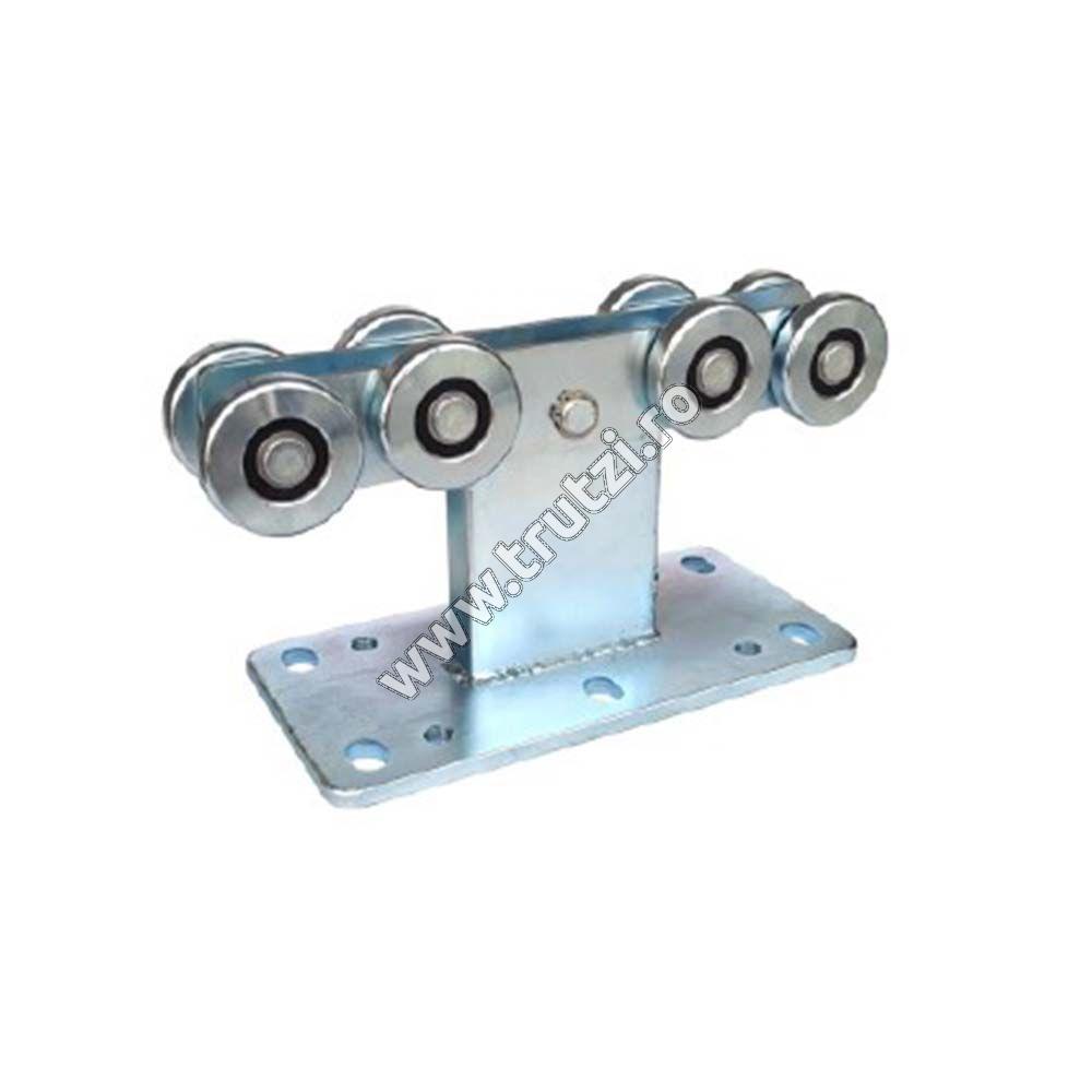 Imagine sistem cu 8 role poarta autoportanta 600kg, 6m, fara ghidaj
