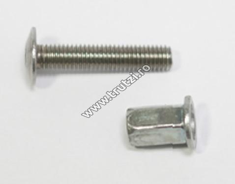Imagine surub m8x35 pentru brida fixare panouri dublu fir