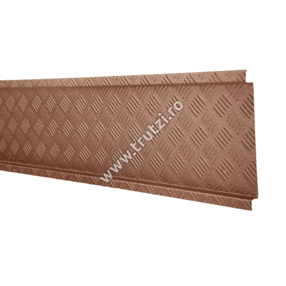 Imagine temelie gard 300x2000mm maro ral 8019