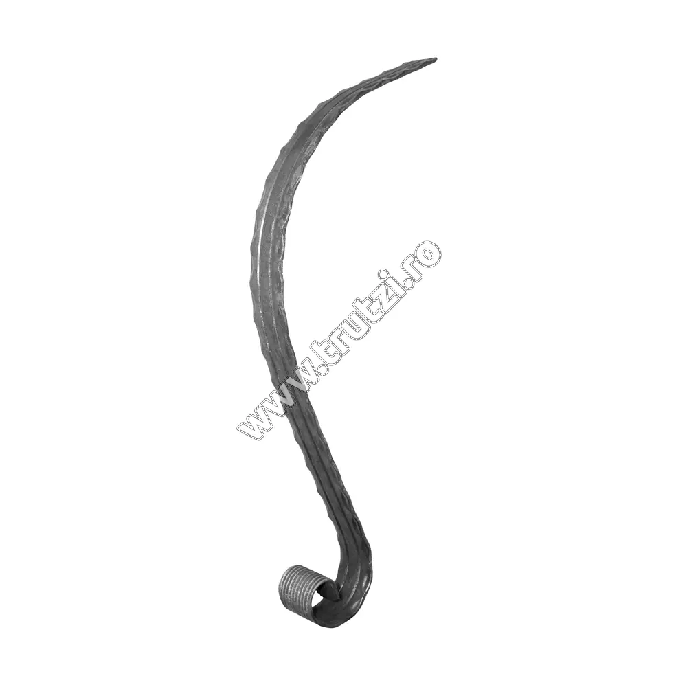 Imagine terminatie mana curenta sect. 40x8mm amprentat dungi, h 500mm, l 200mm