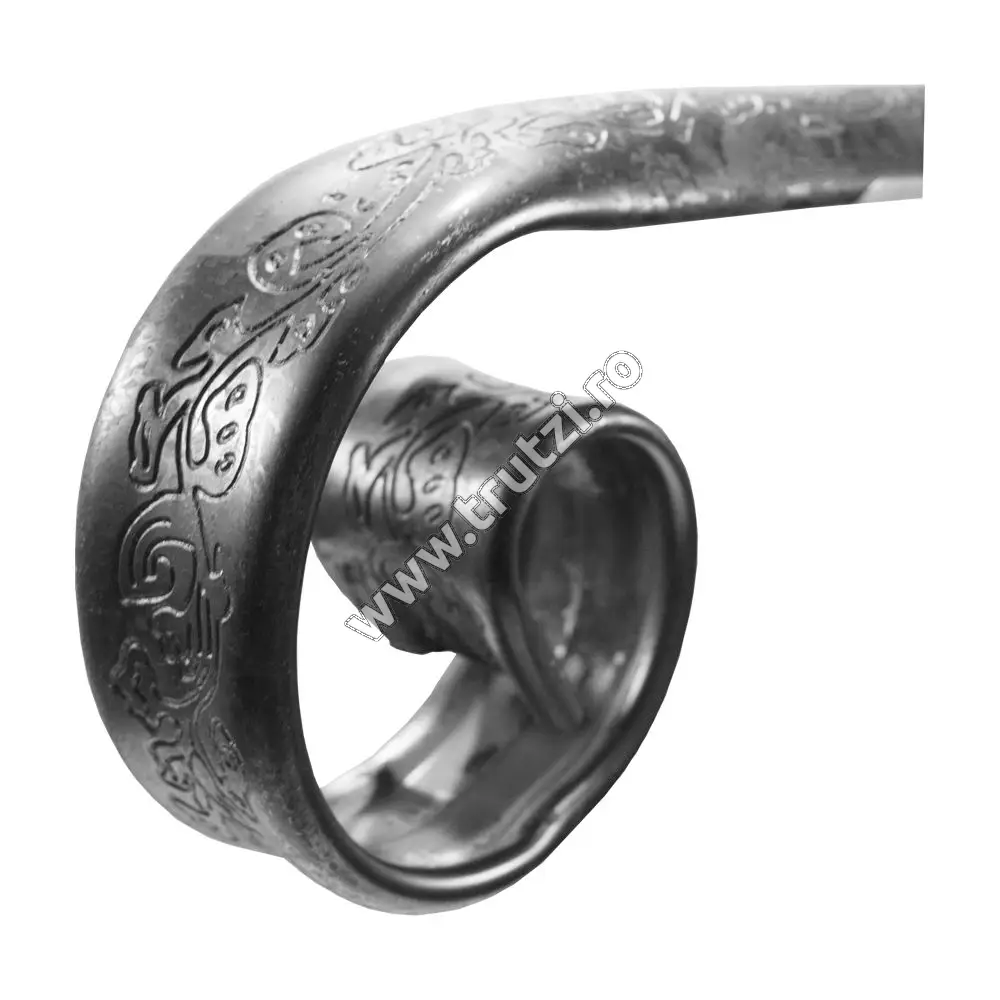Imagine terminatie mana curenta sect. 45x21x1.5 mm amprentat floare , fi 150mm, l 250mm