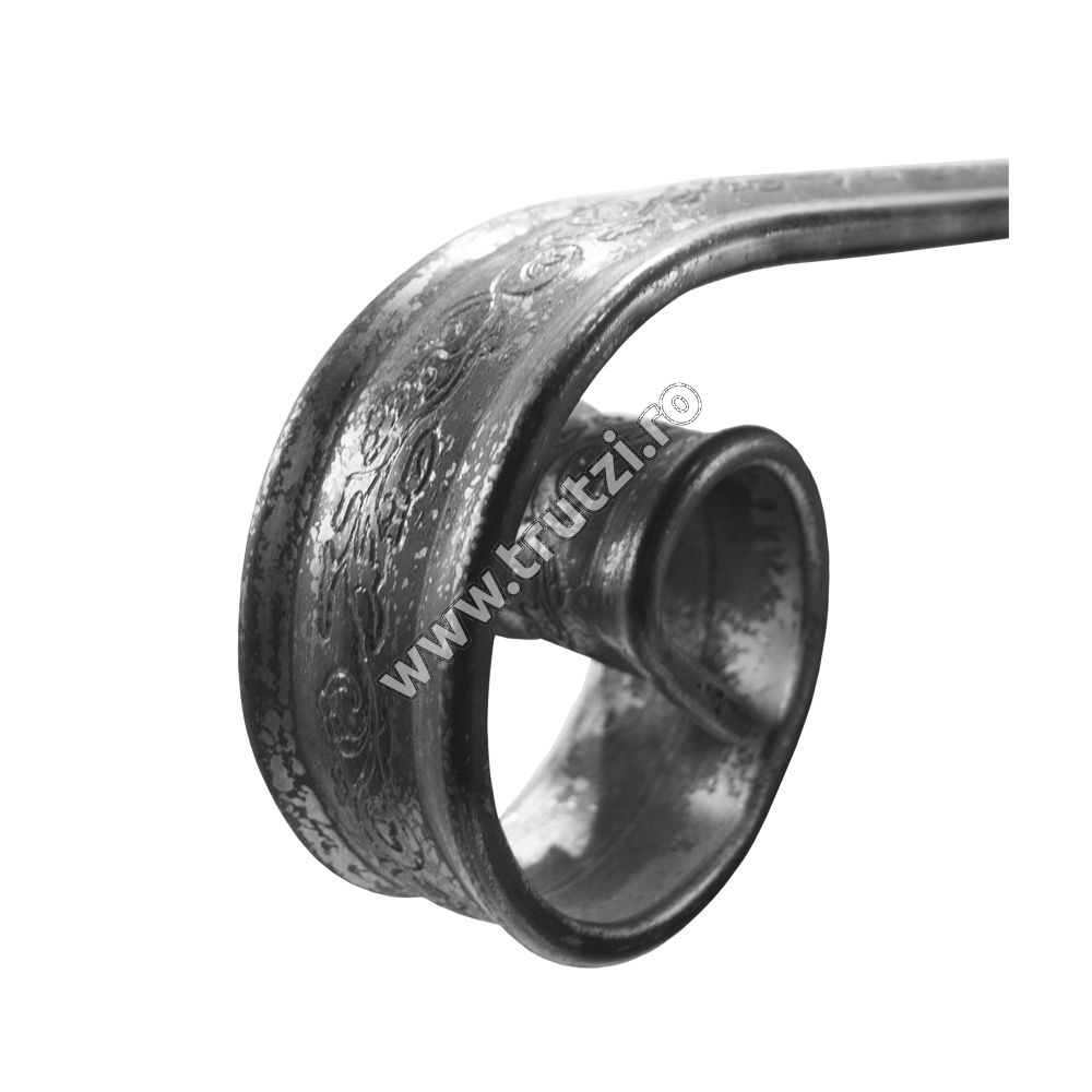 Imagine terminatie mana curenta sect. 50x14x1.5 mm amprentat floare , fi 150mm, l 250mm