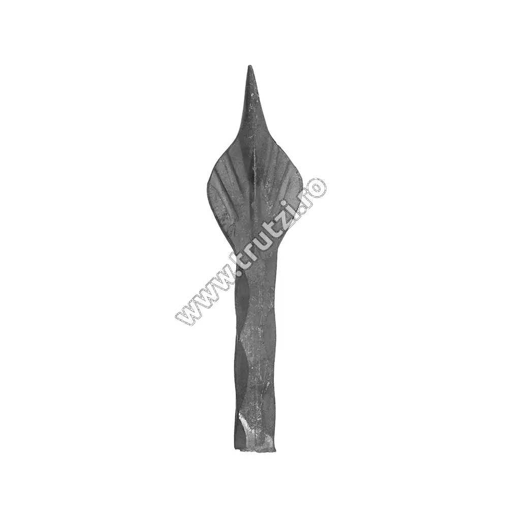 Imagine varf forjat baza 12x12mm amprentat, h 150mm, l 30mm